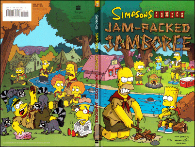 Simpsons Comics Jam-Packed Jamboree wraparound cover