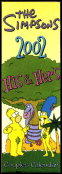 The Simpsons 2002 His & Her's Couples Calendar
