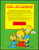 Euroflash Simpsons Sticker Activity Album Back Cover