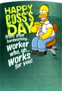 Homer Boss's Day Card