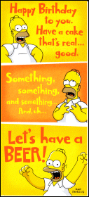 Homer Birthday Card