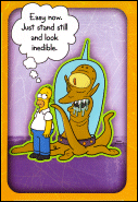 Homer & Kodos Hallowe'en Card