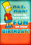 Bart Birthday Card