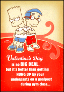 Bart & Milhouse Valentine Card